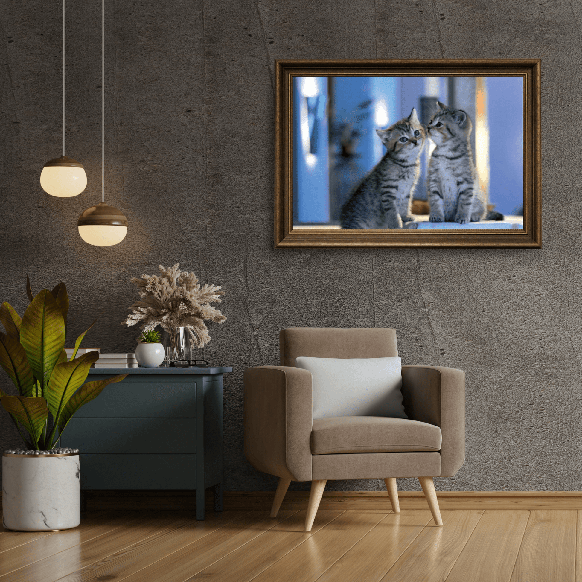 Diamantmalerei - Familienkatzen - SEOS®