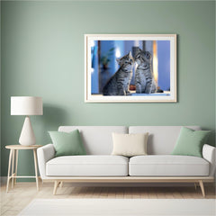 Diamantmalerei - Familienkatzen - SEOS®