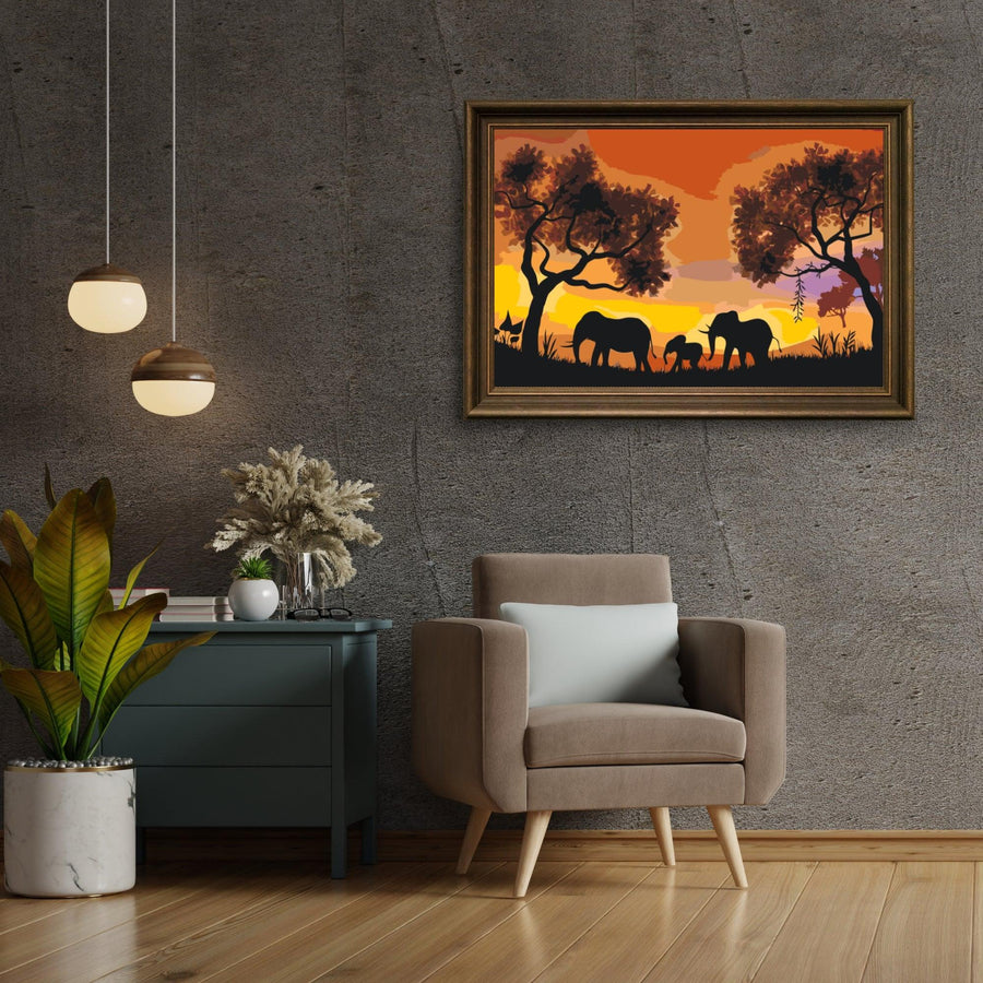 Diamond Painting - Elefantenfamilie - SEOS®