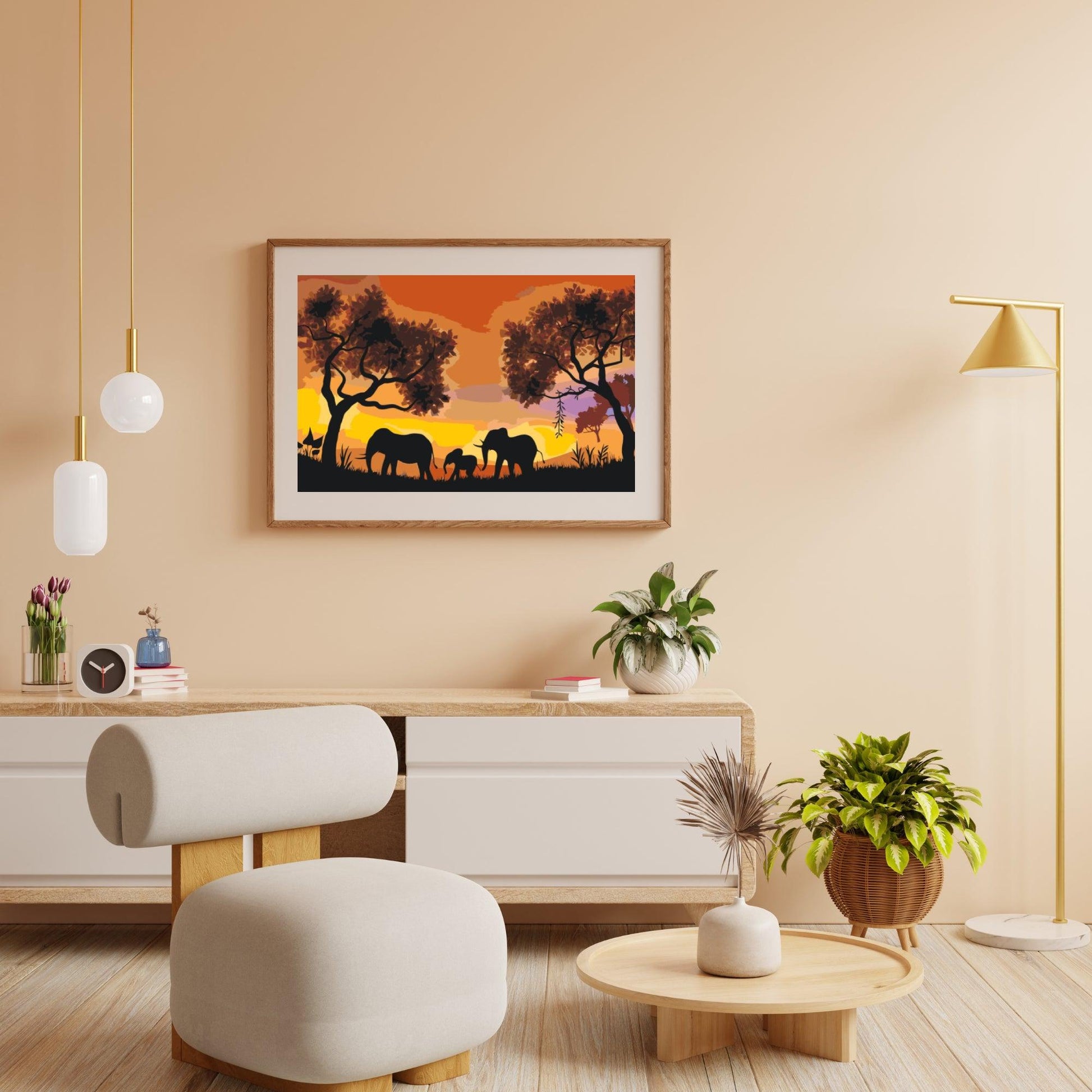 Diamond Painting - Elefantenfamilie - SEOS®