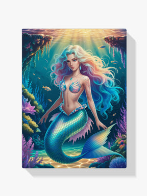 Diamond Painting - Fantasie-Meerjungfrau mit glitzernden Schuppen