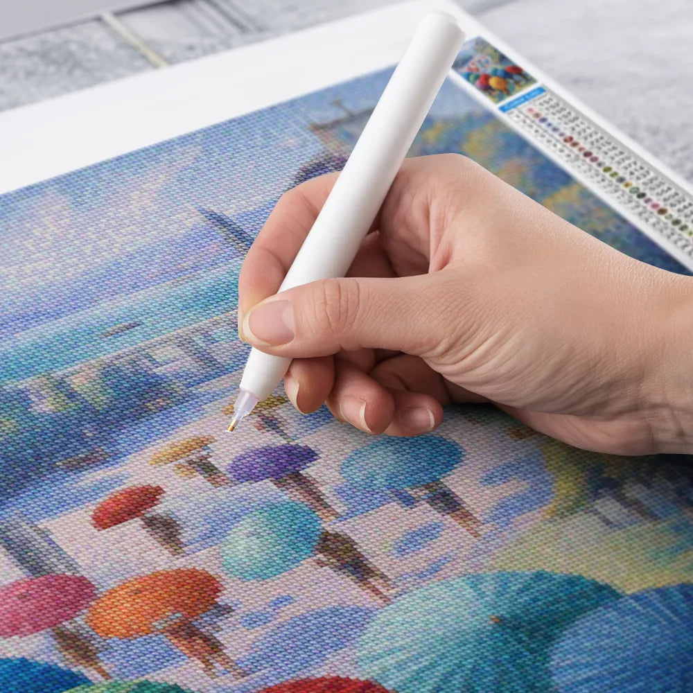 Diamantmalerei - Festival der Regenschirme