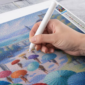 Diamantmalerei - Festival der Regenschirme