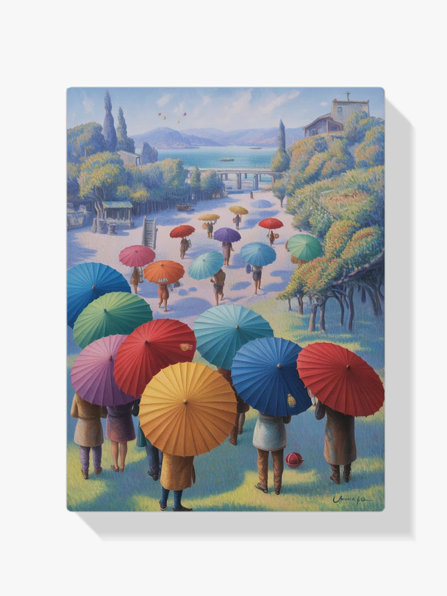 Diamantmalerei - Festival der Regenschirme