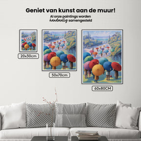 Diamantmalerei - Festival der Regenschirme