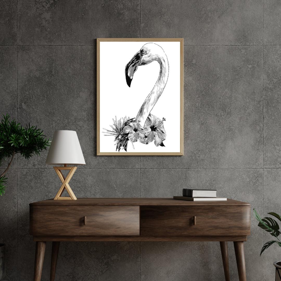 Diamantmalerei - Flamingokopf - SEOS®