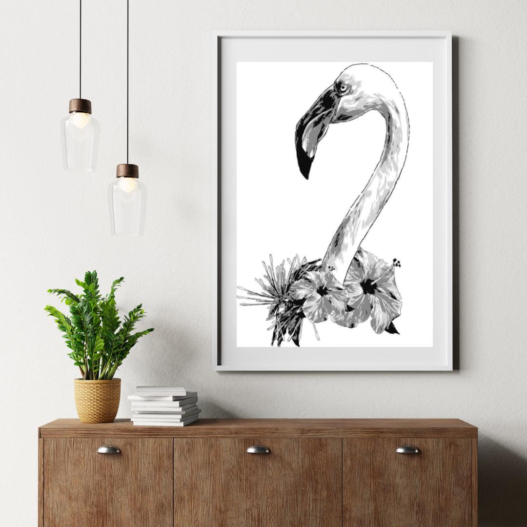 Diamantmalerei - Flamingokopf - SEOS®
