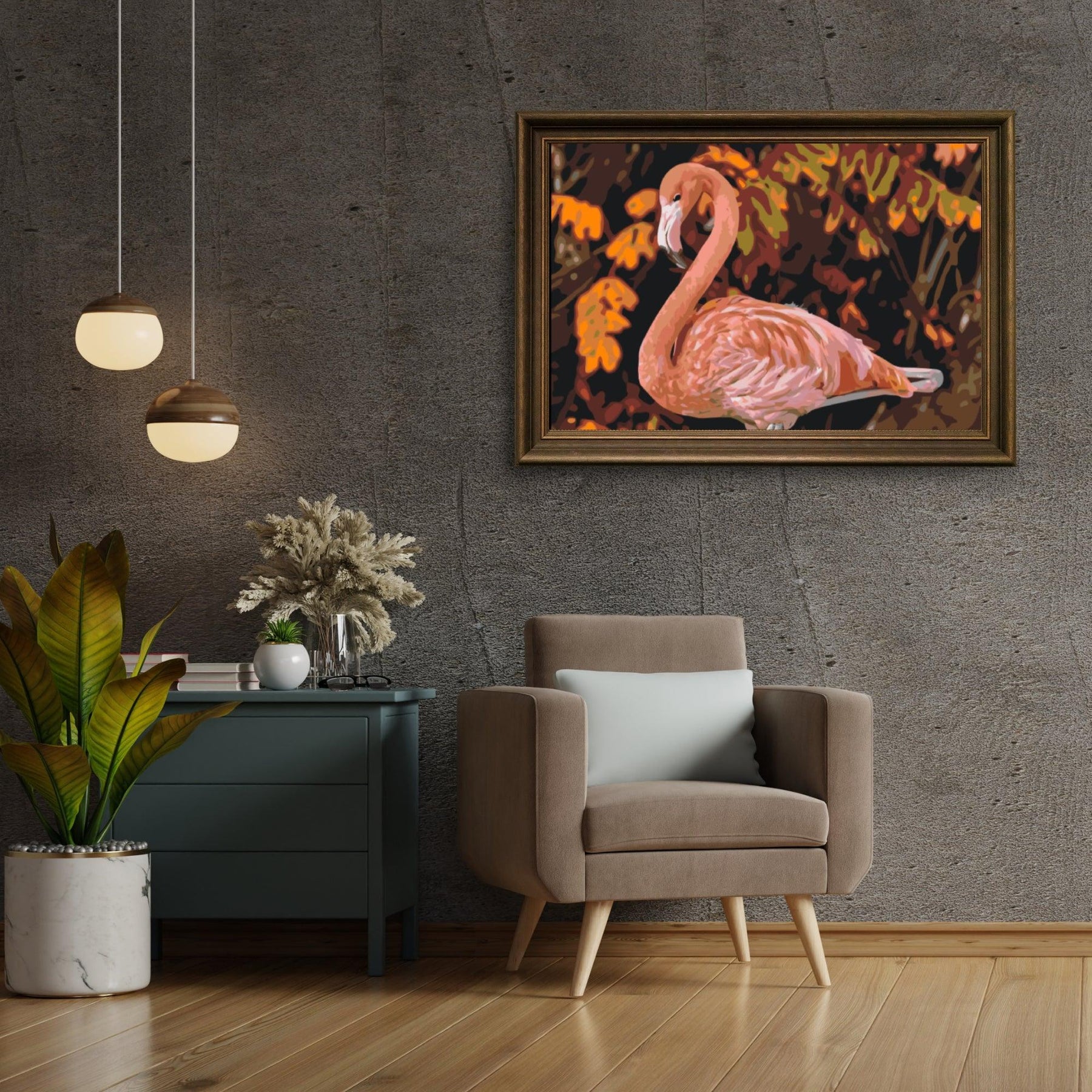 Diamond Painting - Flamingo in der Natur - SEOS®