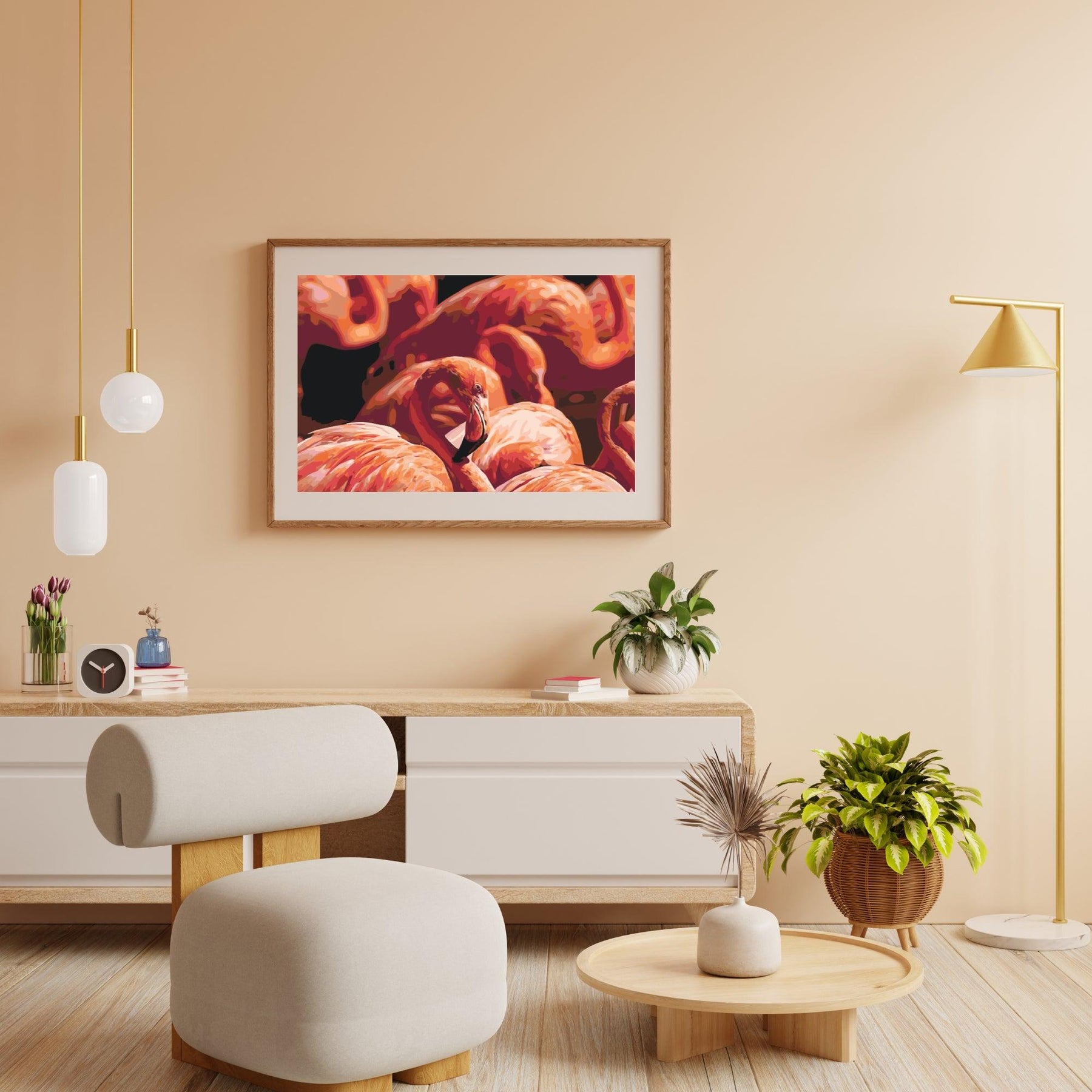 Diamantmalerei - Flamingos 2 - SEOS®