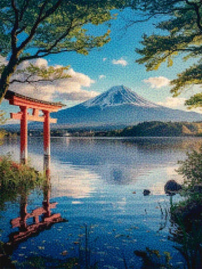 Diamantmalerei – Flüstern vom Berg Fuji