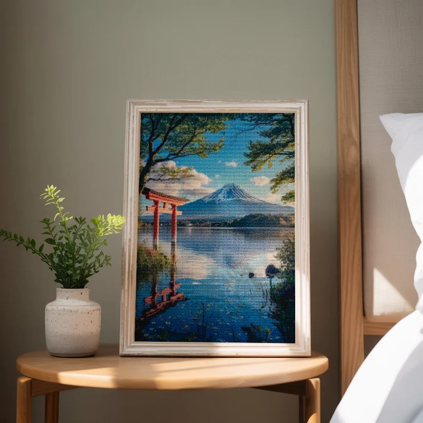 Diamantmalerei – Flüstern vom Berg Fuji