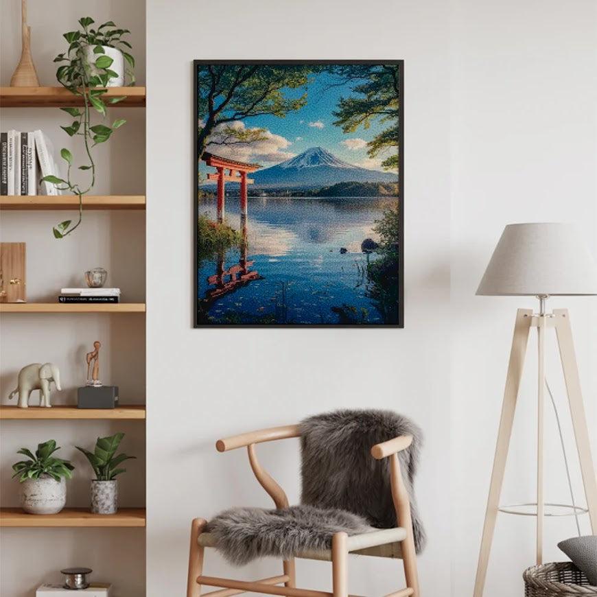 Diamantmalerei – Flüstern vom Berg Fuji