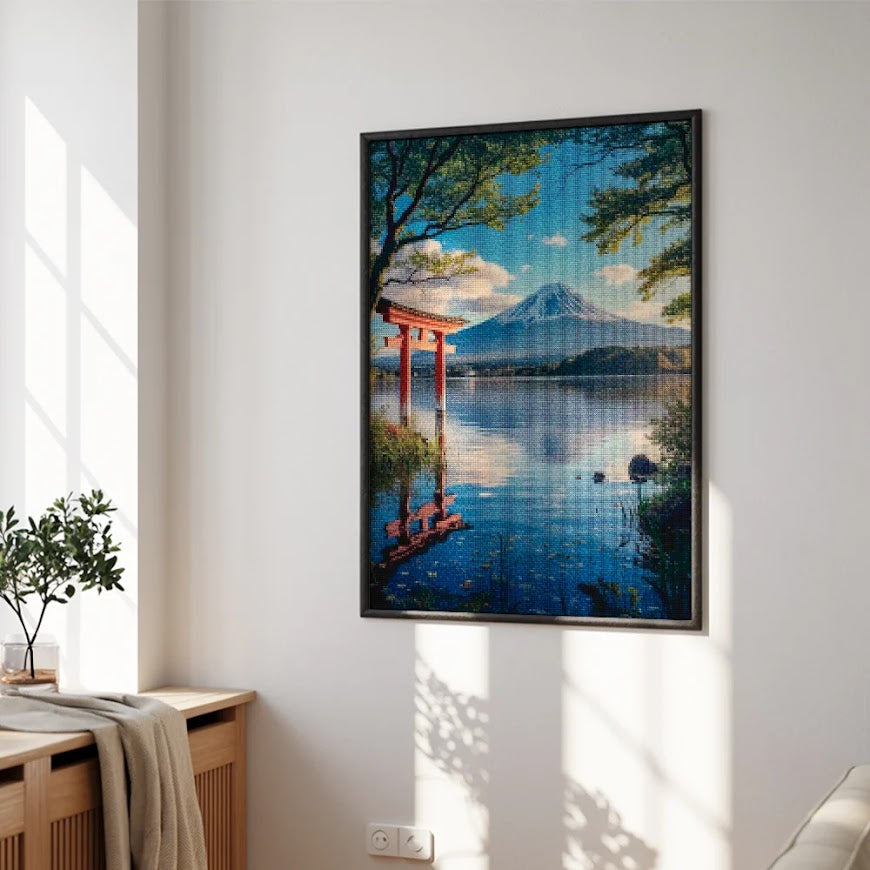 Diamantmalerei – Flüstern vom Berg Fuji