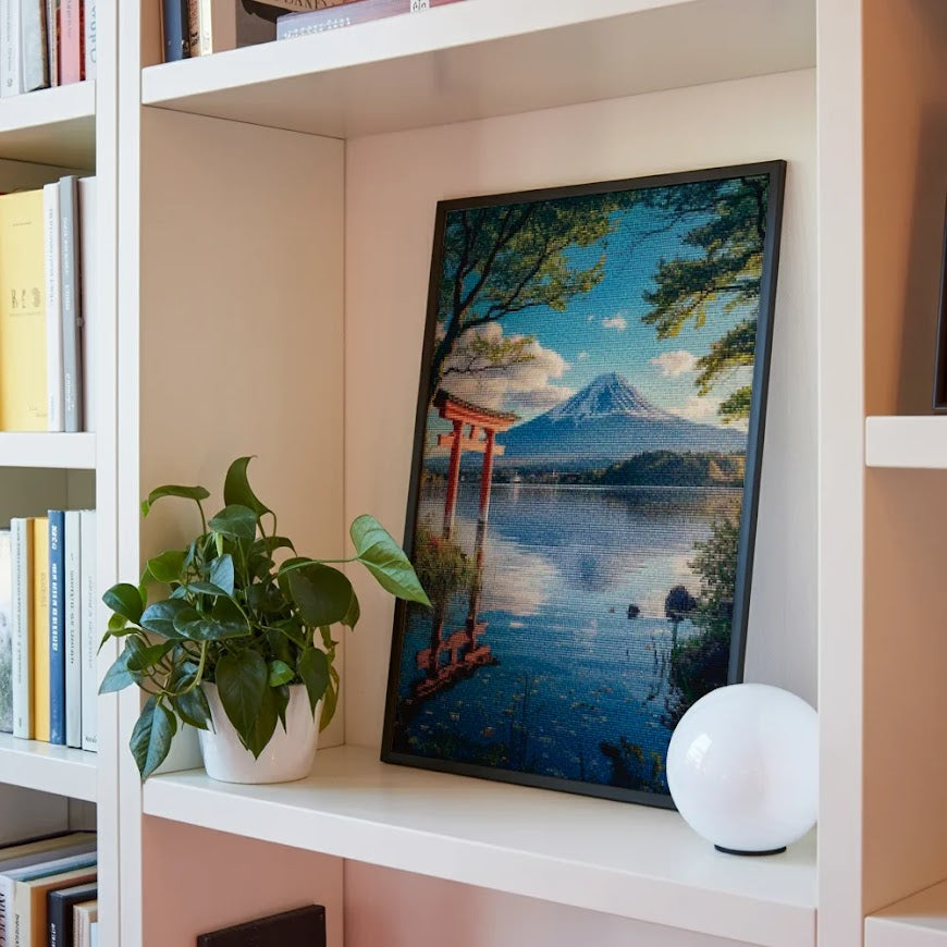 Diamantmalerei – Flüstern vom Berg Fuji