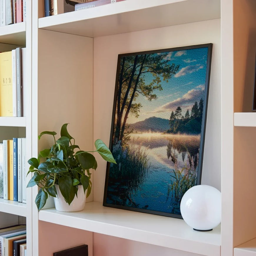 Diamantmalerei – Flüstern des Morgensees