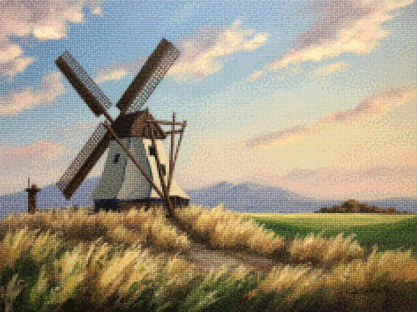 Diamantmalerei - Pfeife der Windmühle
