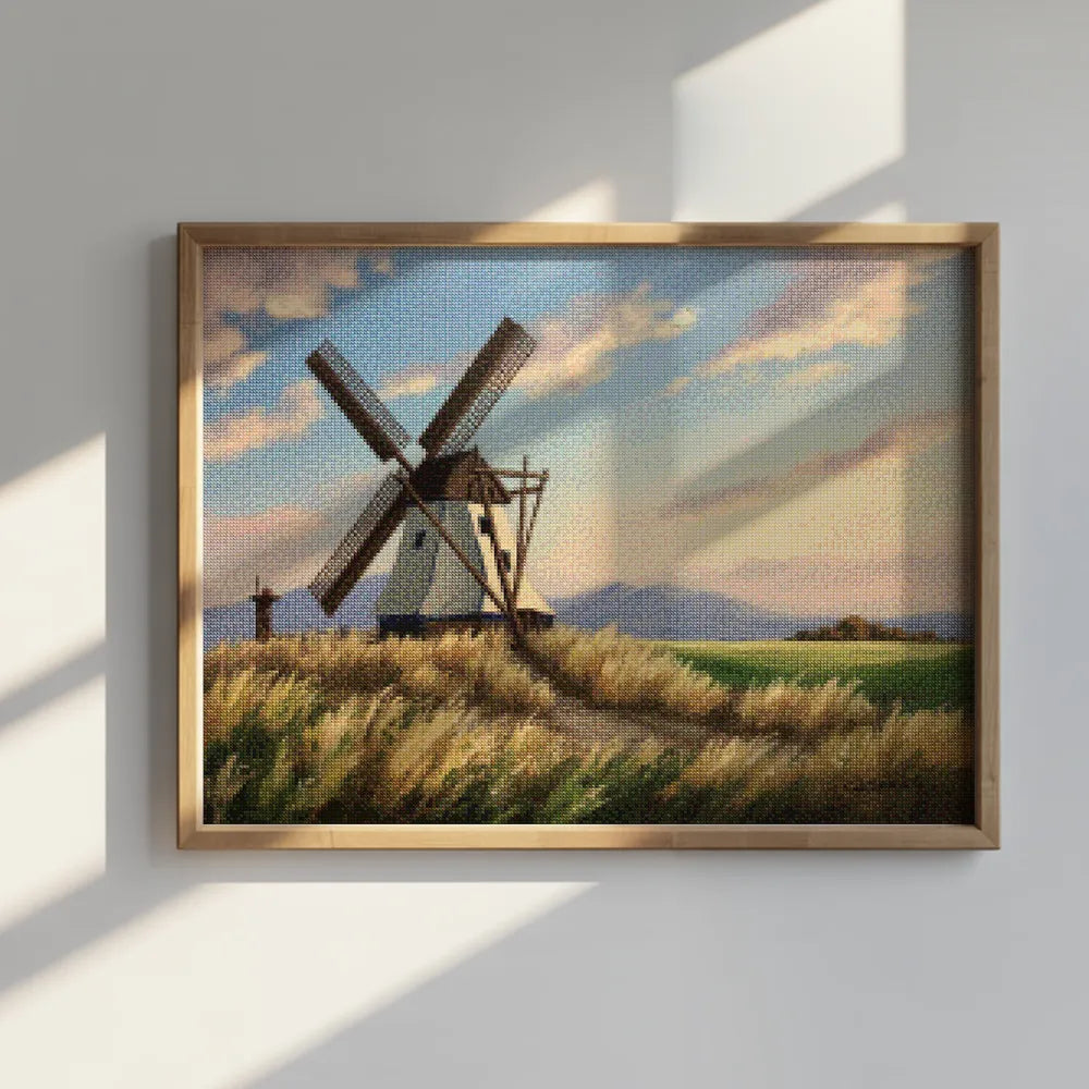 Diamantmalerei - Pfeife der Windmühle