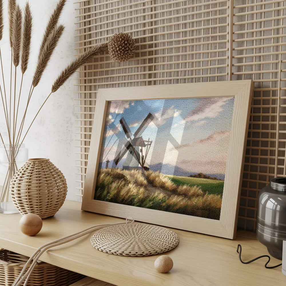 Diamantmalerei - Pfeife der Windmühle