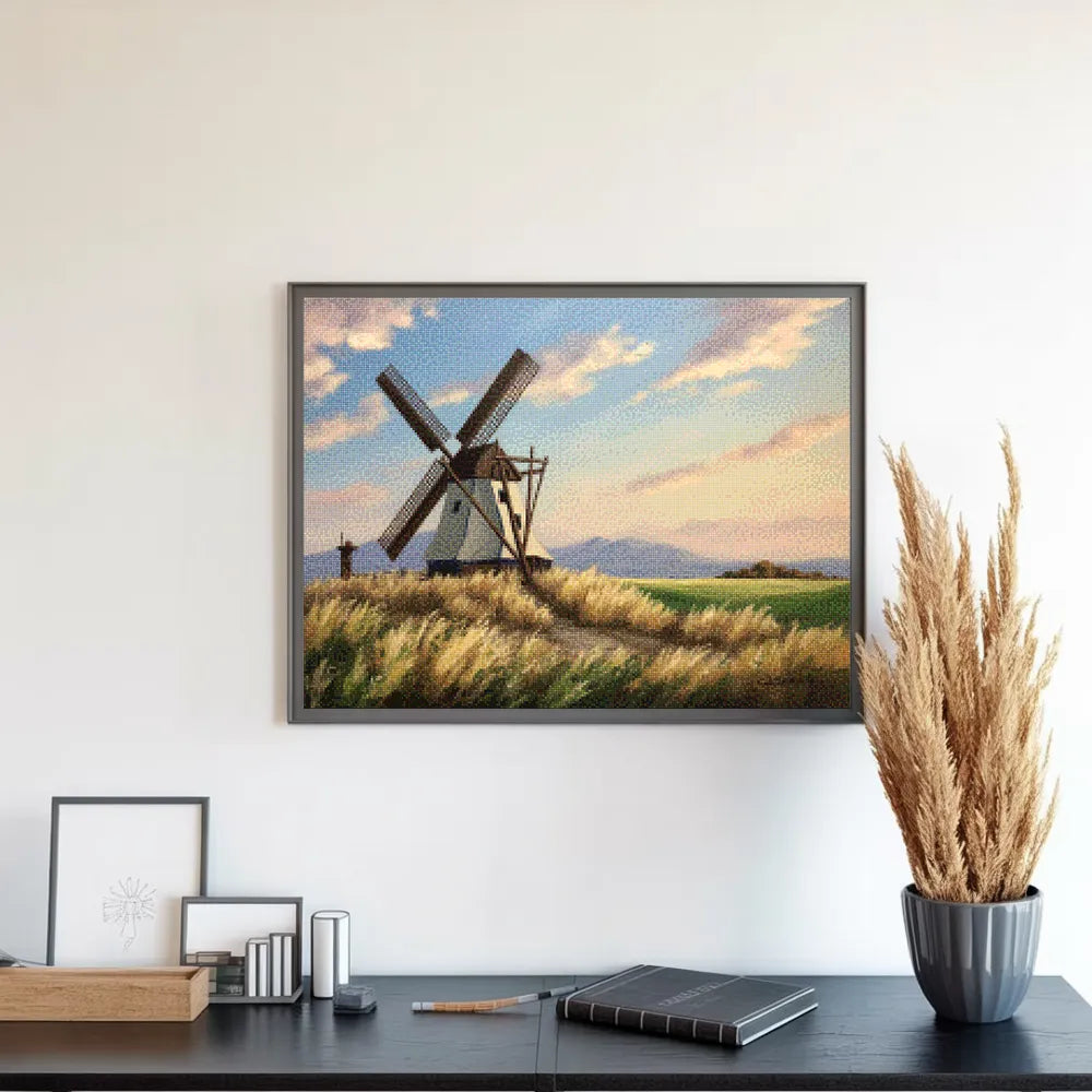 Diamantmalerei - Pfeife der Windmühle