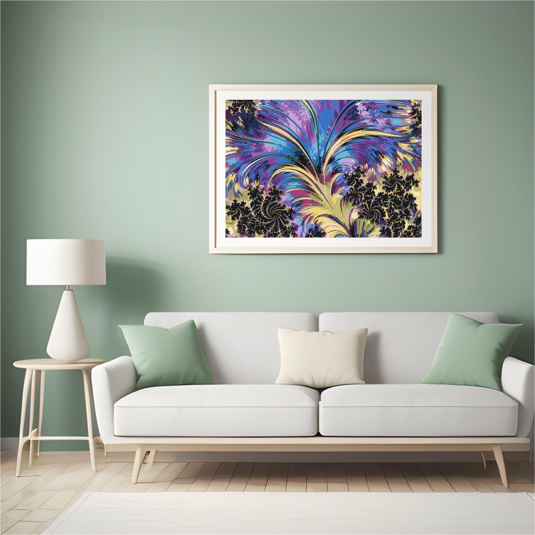 Diamantmalerei - Fraktale Federn - SEOS Shop ®