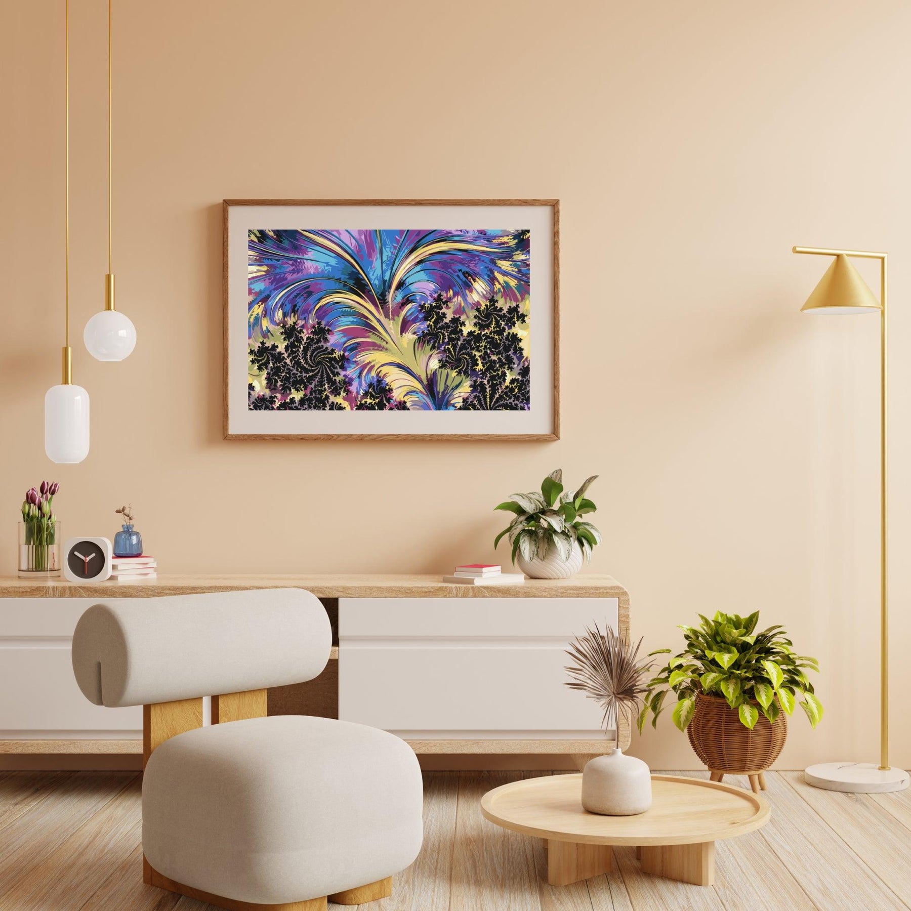 Diamantmalerei - Fraktale Federn - SEOS Shop ®