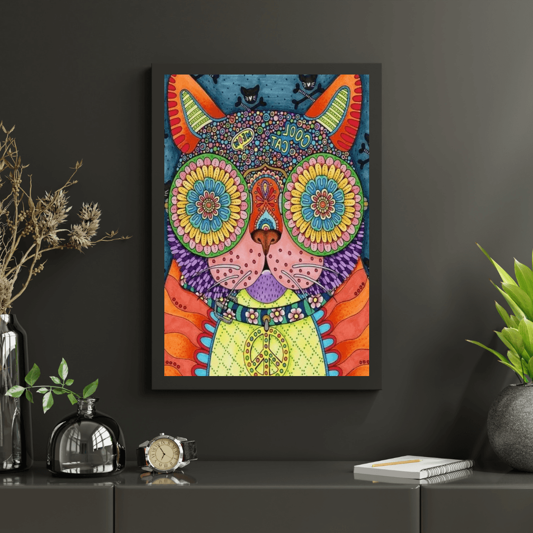 Diamantmalerei - Funky Cool Cat - SEOS Shop ®