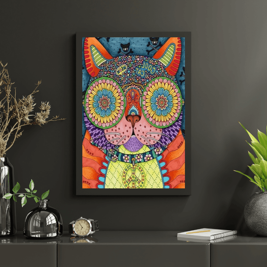 Diamantmalerei - Funky Cool Cat - SEOS Shop ®