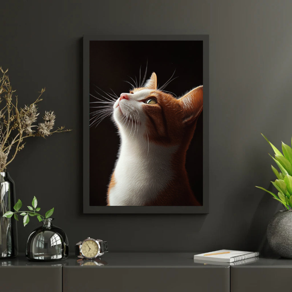 Diamantmalerei - Blickende Katze