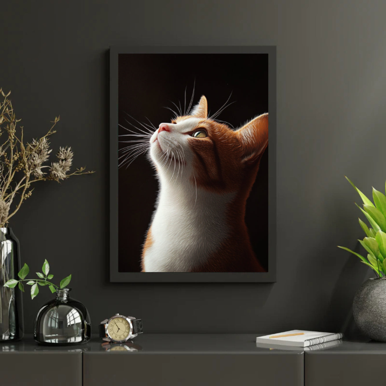 Diamantmalerei - Blickende Katze