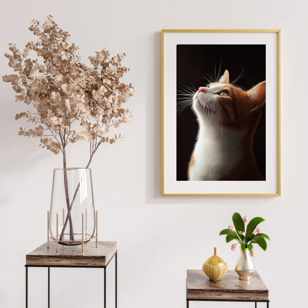 Diamantmalerei - Blickende Katze