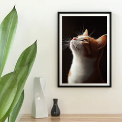 Diamantmalerei - Blickende Katze