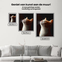 Diamantmalerei - Blickende Katze