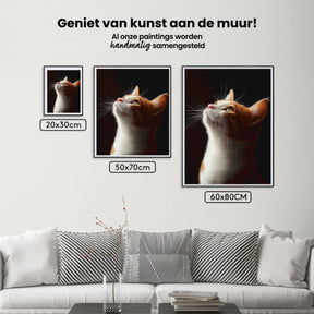Diamantmalerei - Blickende Katze
