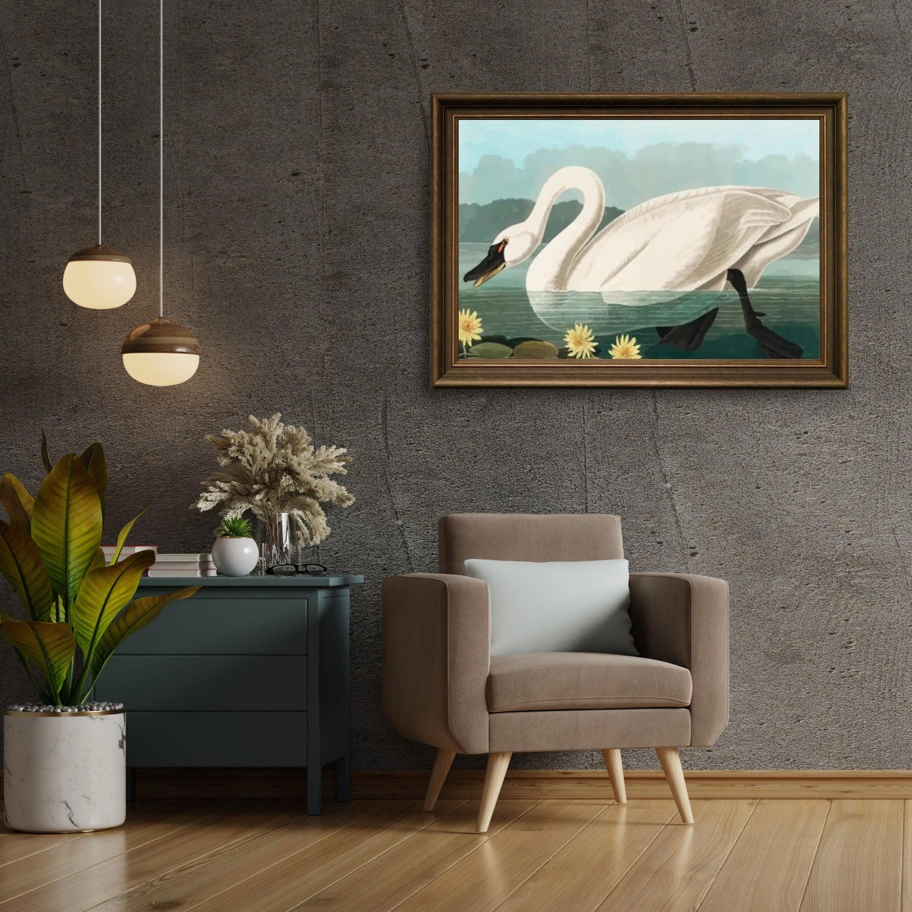 Diamantmalerei - Amerikanischer Schwan