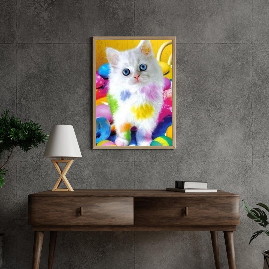 Diamantmalerei – Gefleckte Katze – SEOS®