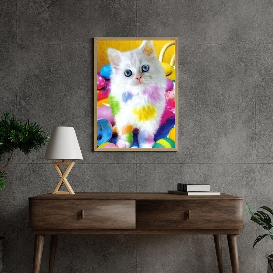 Diamantmalerei – Gefleckte Katze – SEOS®