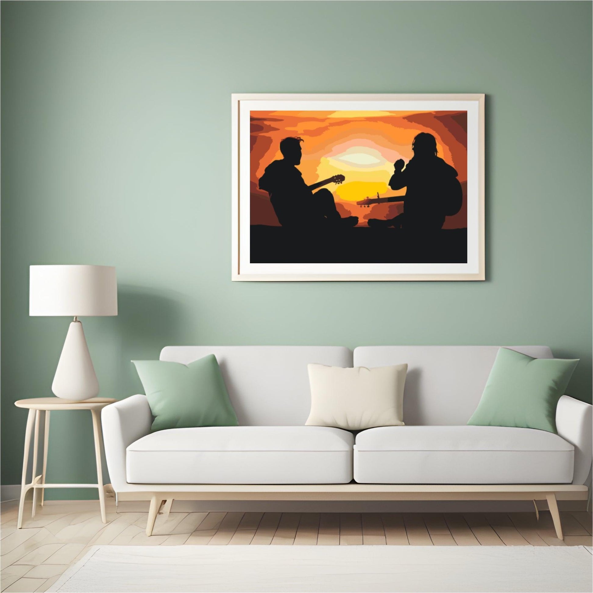 Diamond Painting - Gitarristen bei Sonnenuntergang - SEOS Shop ®
