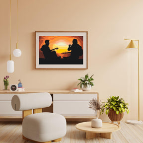 Diamond Painting - Gitarristen bei Sonnenuntergang - SEOS Shop ®