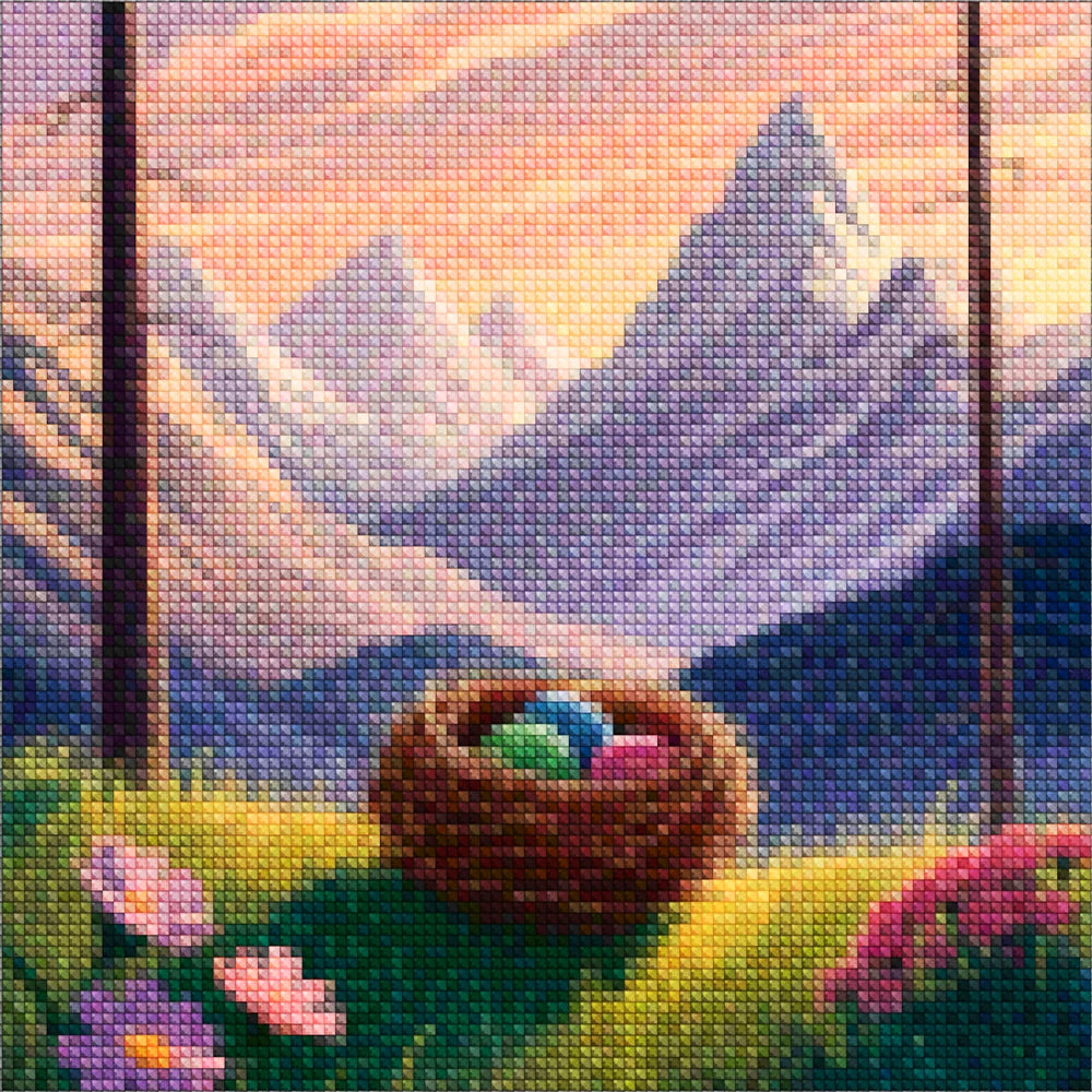 Mini-Diamantmalerei – Glinsternest