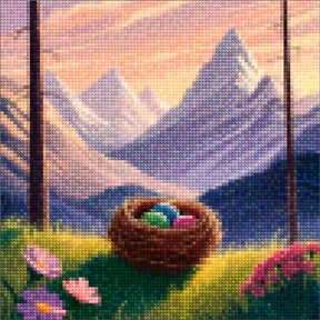 Mini-Diamantmalerei – Glinsternest