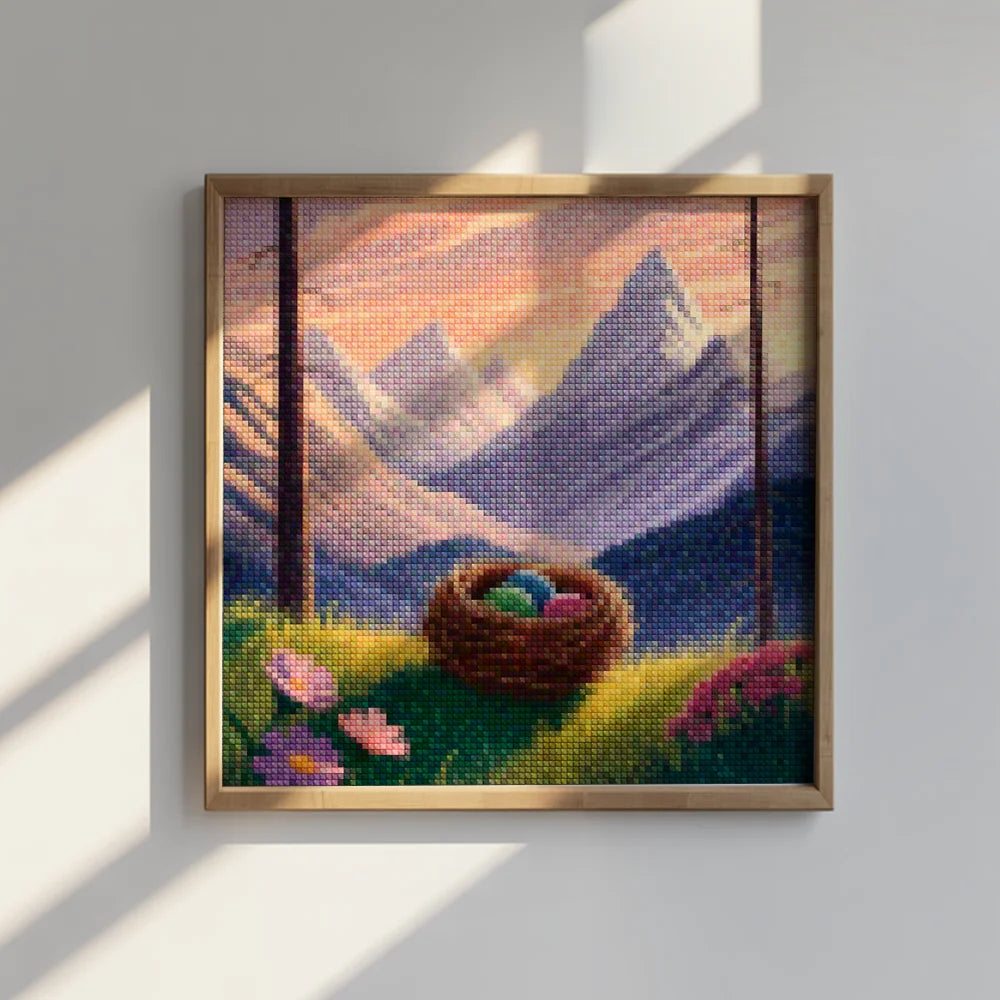 Mini-Diamantmalerei – Glinsternest