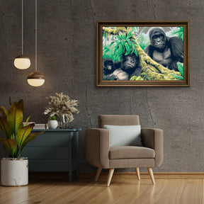 Diamond Painting - Gorillafamilie - SEOS®