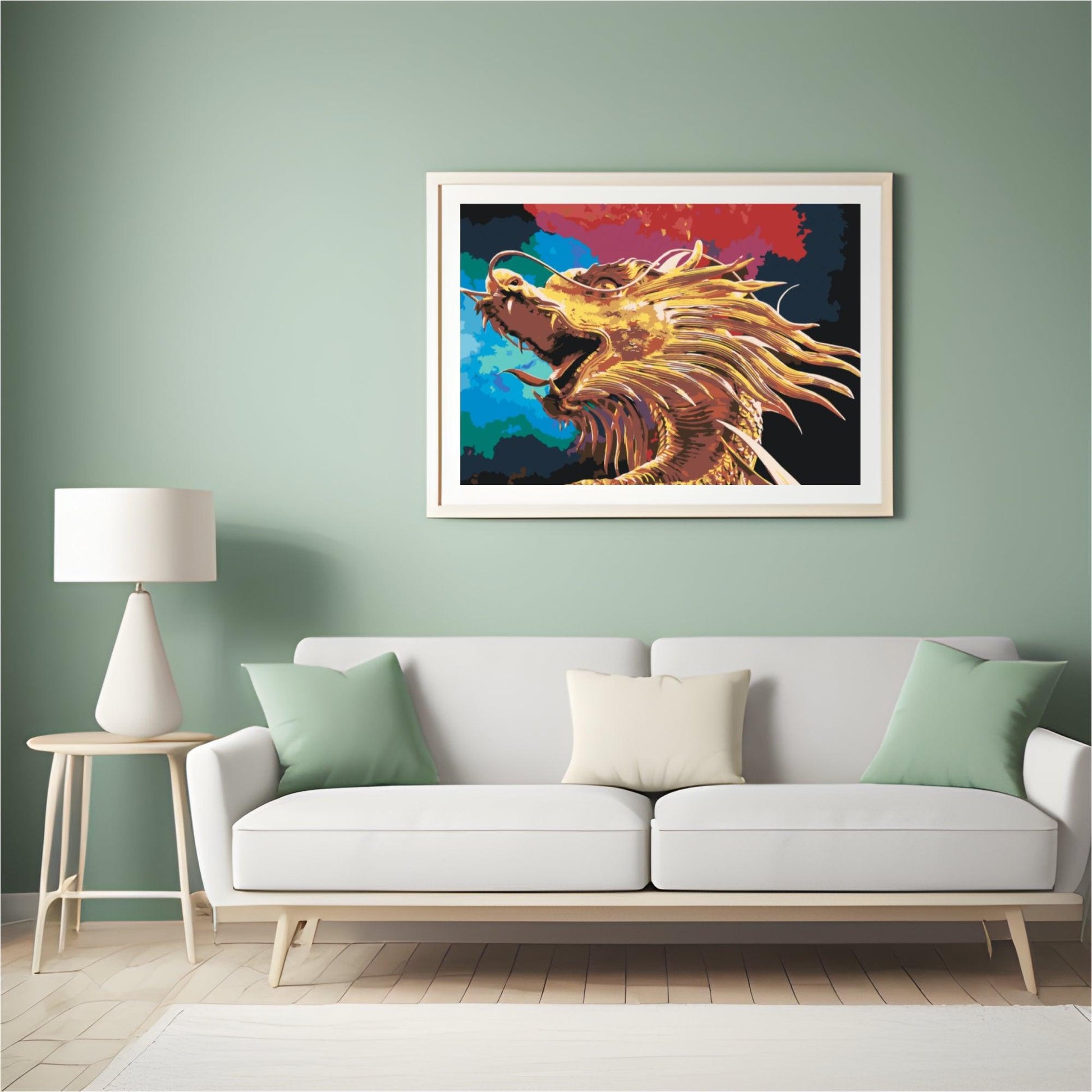 Diamantmalerei - Goldener Drache - SEOS Shop ®