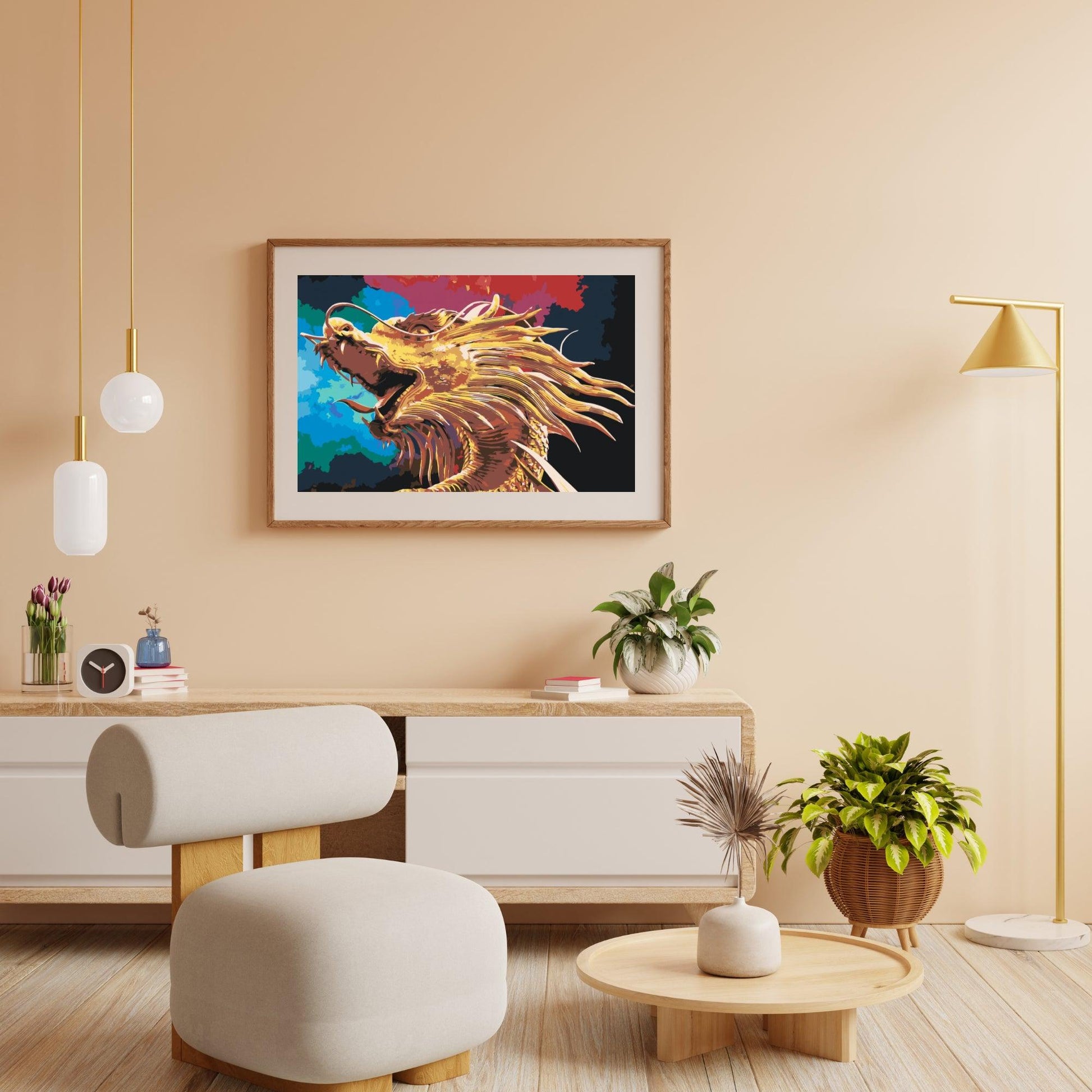 Diamantmalerei - Goldener Drache - SEOS Shop ®
