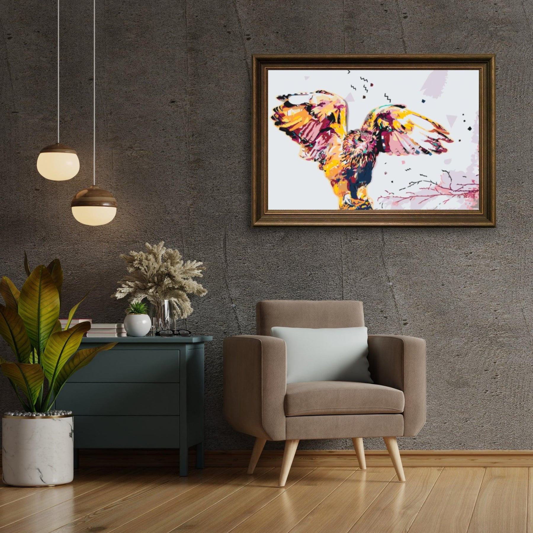 Diamantmalerei - Goldene Schneeeule - SEOS®