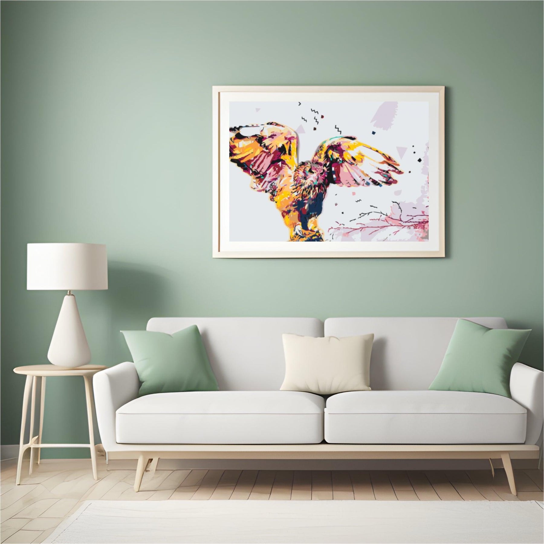 Diamantmalerei - Goldene Schneeeule - SEOS®