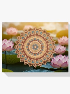 Diamantmalerei – Goldenes Mandala mit komplizierten Details