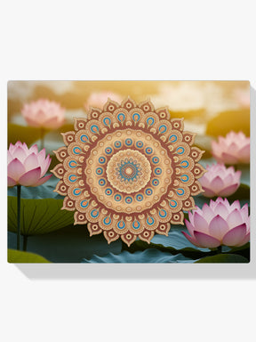 Diamantmalerei – Goldenes Mandala mit komplizierten Details