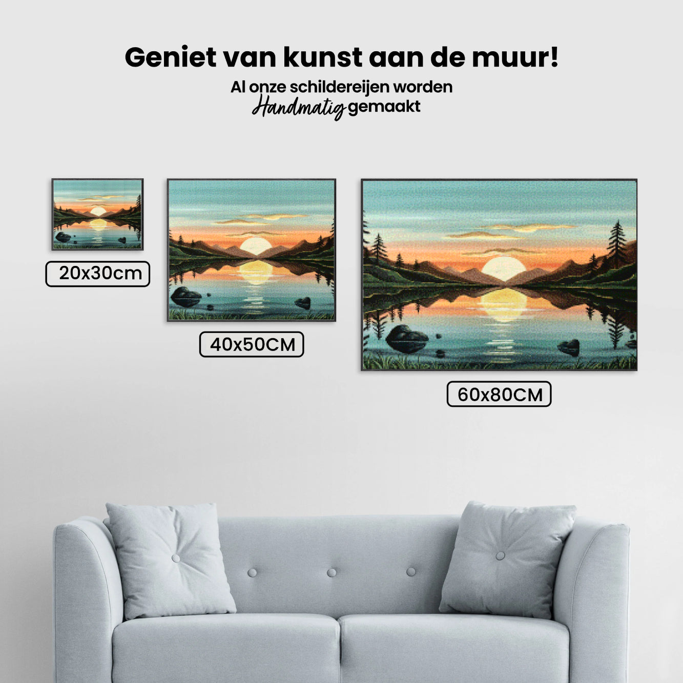 Diamantmalerei - Goldene Reflexion