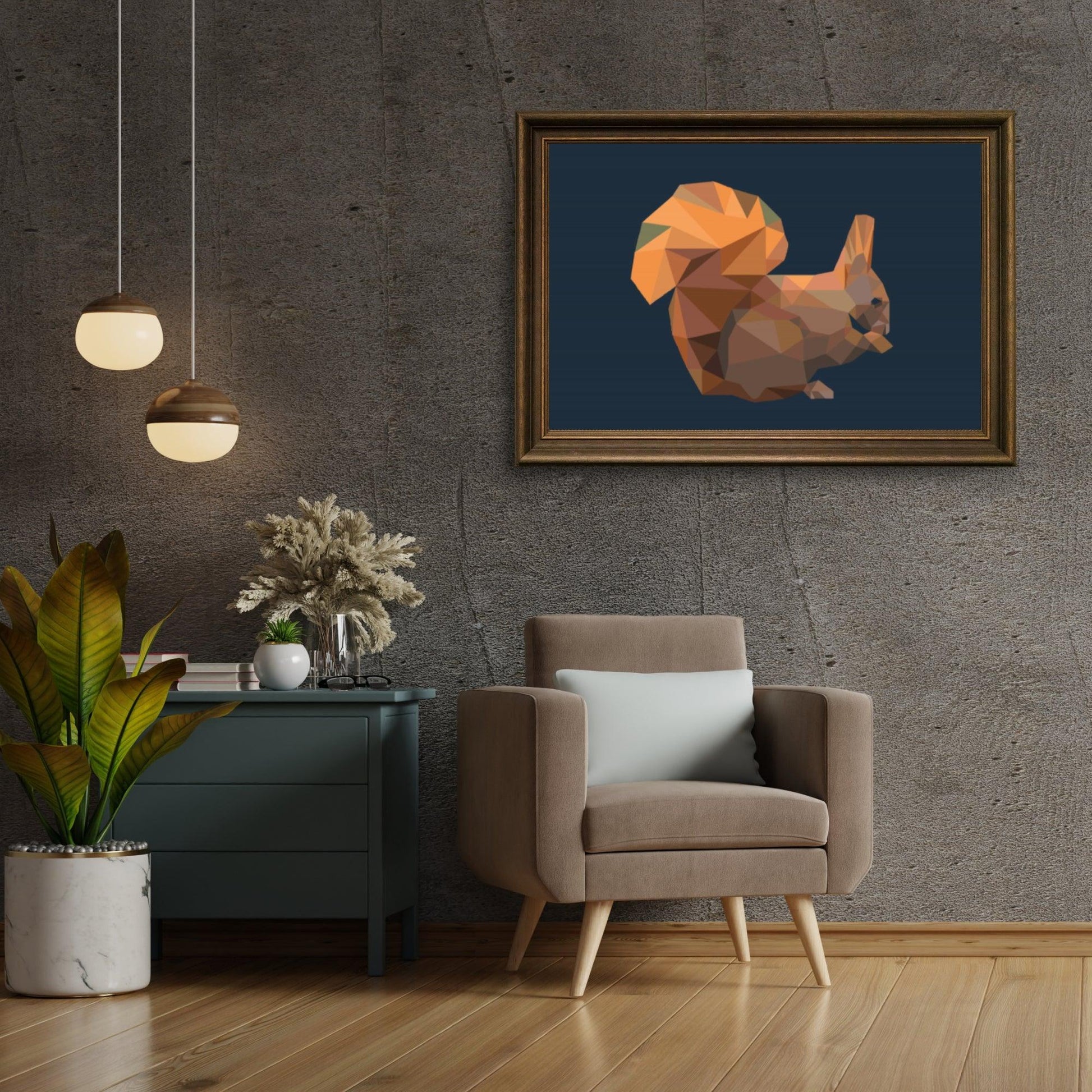 Diamond Painting - Grafisches Eichhörnchen - SEOS Shop ®